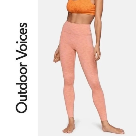 Outdoor Voices | Freeform 7/8 Leggings Terracotta Orange High Rise EUC - Picture 1 of 9